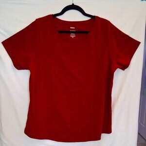 T-shirt, Top, Sonoma, Top, Red, 0X, Excellent, Short sleeve